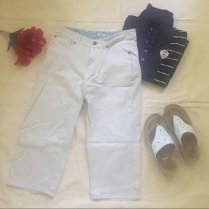 Izod cropped straight leg stone colored de…